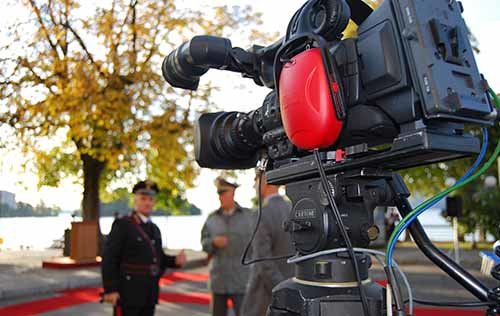 regia-video-verbania Postazione per innaugurazione Cippo con regia video
